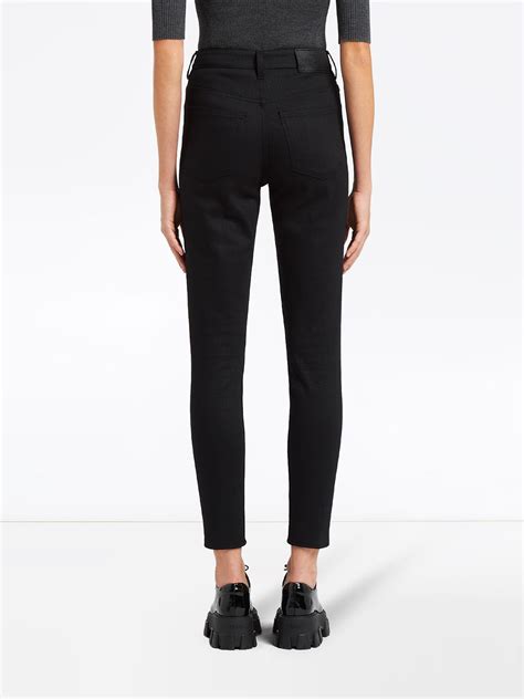 prada women skinny jeans.